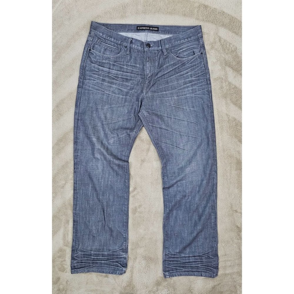 Express "Blake" Loose Fit Boot Cut Jeans